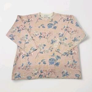 UNITED STATES SWEATERS Womens Plus 3XL Vintage 90s Long Sleeve Floral Sweater